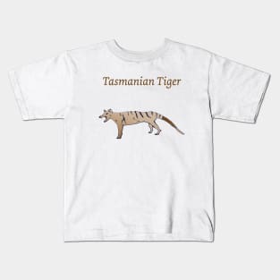 Tiger of Tasmania Thylacine Australian wildlife Tassie Trip Kids T-Shirt
